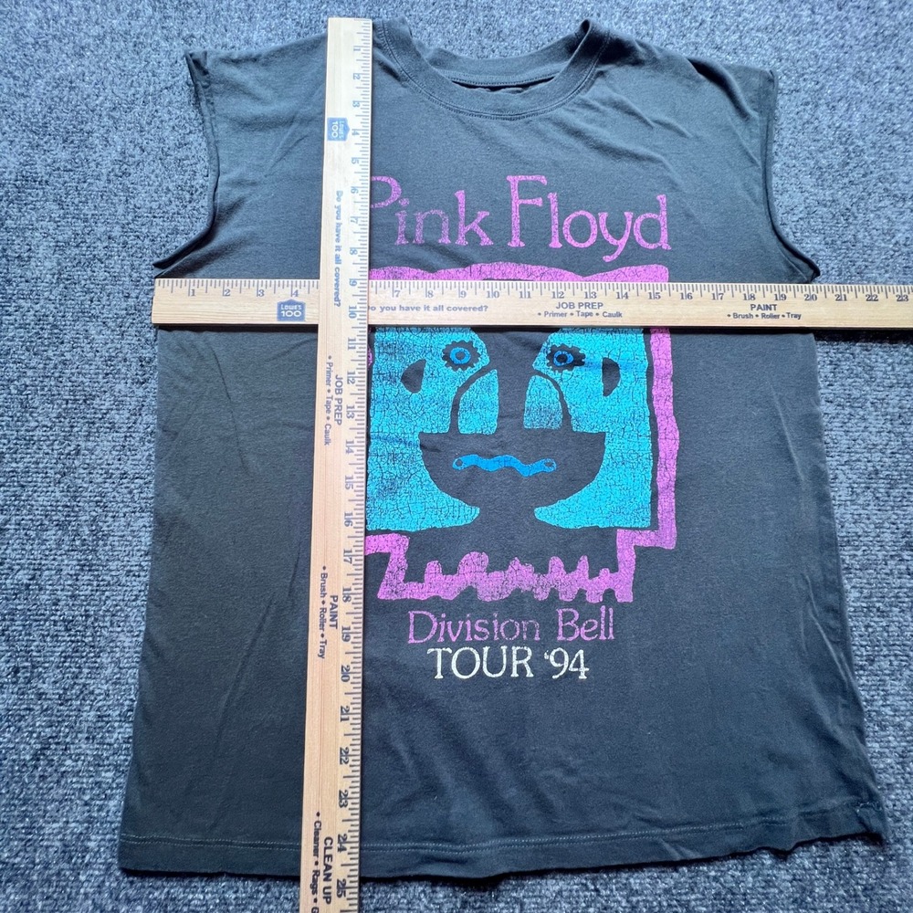 Pink Floyd Division Bell Tour 94 Muscle Tee Sleeveless Shirt Charcoal Small - Picture 2 of 7
